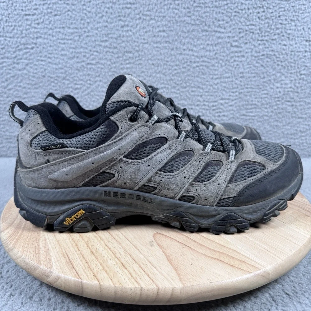 Merrell Moab 3 Mens Size 13 Grey Low Hiking Shoes Waterproof Vibram J035855Z